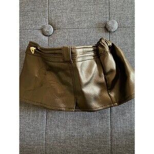 Build-A-Bear BLACK LEATHER-LOOK SKIRT BAB Teddy Clothes